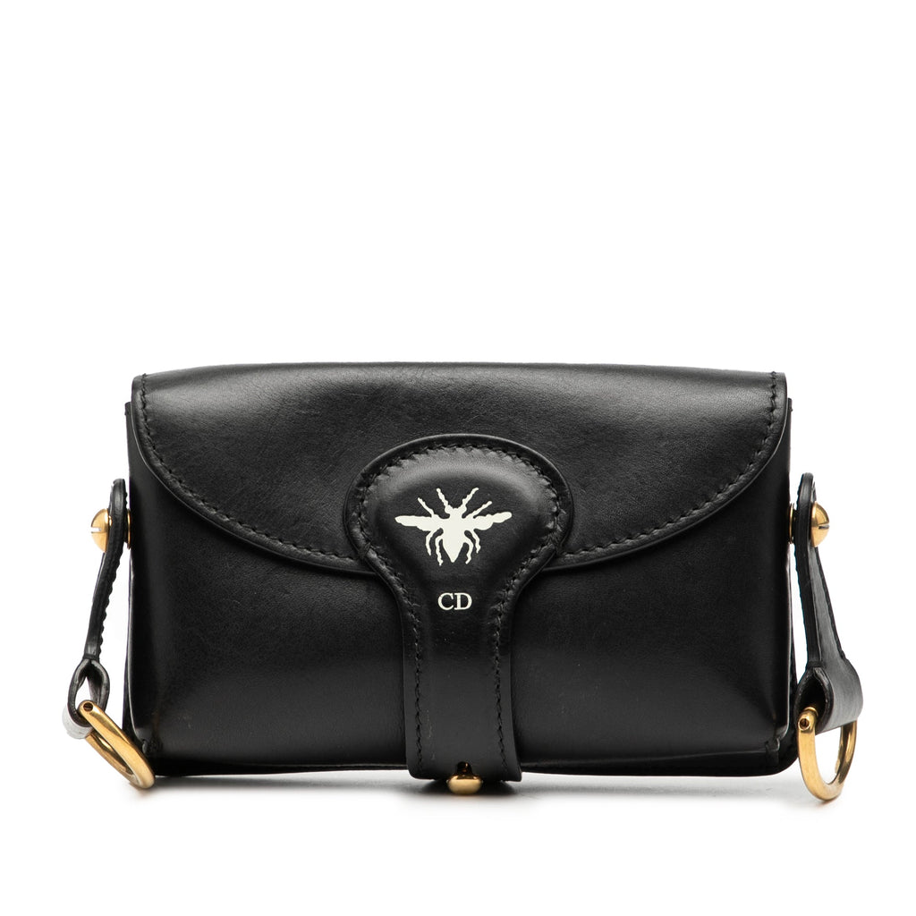 Mini Leather D Bee Saddle Bag