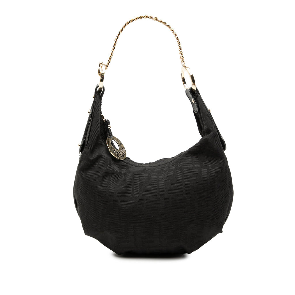 Zucca Canvas Chef Chain Hobo Bag