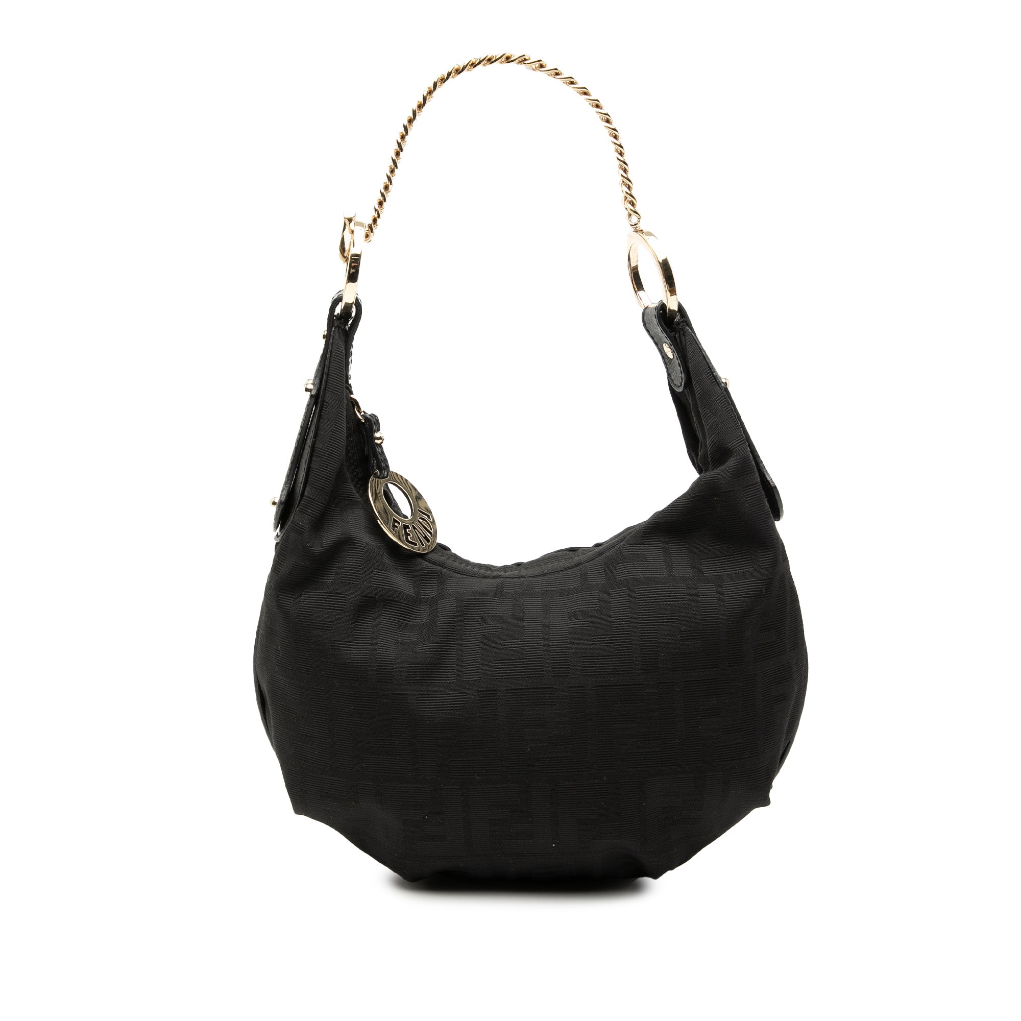 Zucca Canvas Chef Chain Hobo Bag