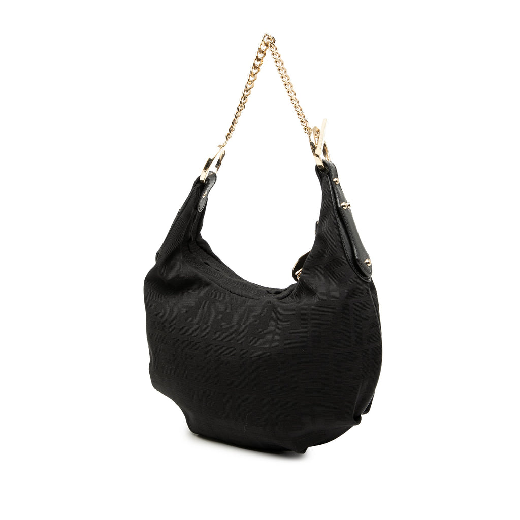 Zucca Canvas Chef Chain Hobo Bag