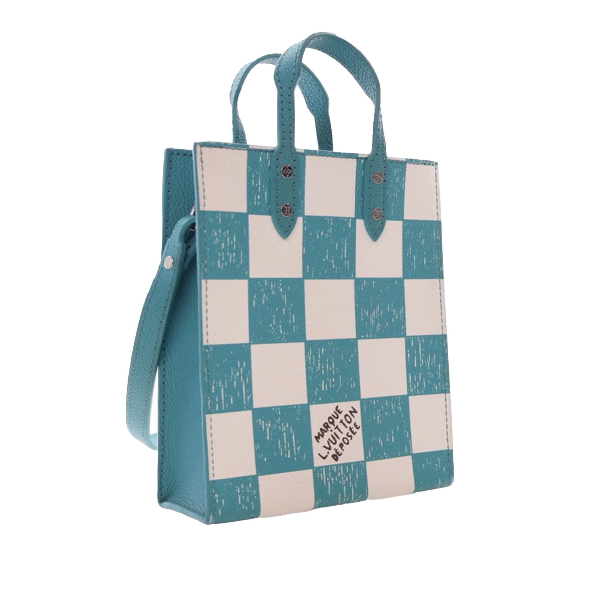Damier Checkerboard Sac Plat XS