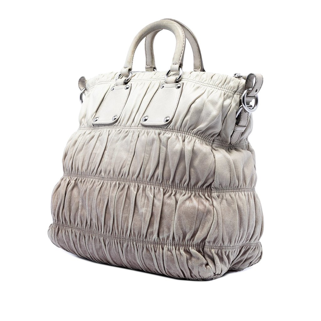 Nappa Gaufre Ombre Satchel