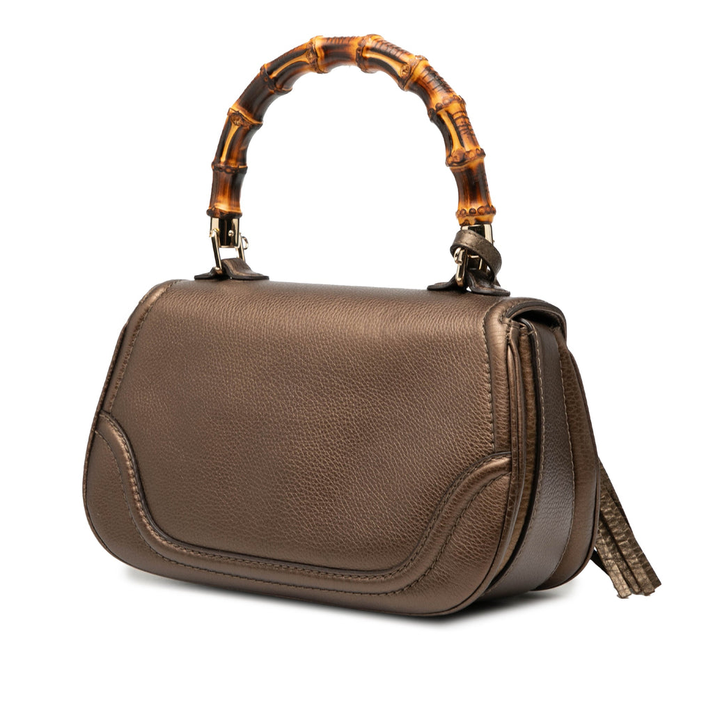 Medium Leather New Bamboo Satchel