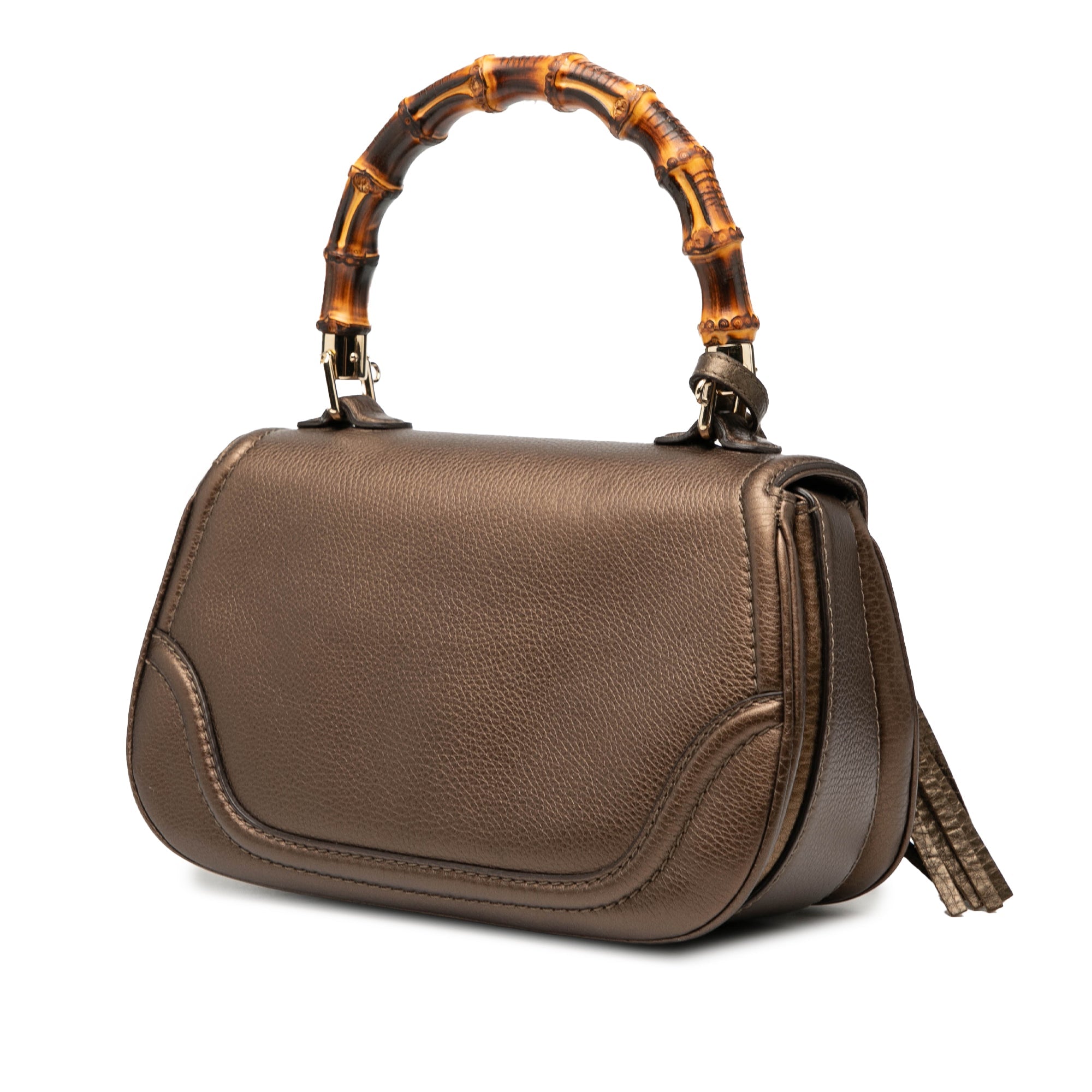 Medium Leather New Bamboo Satchel