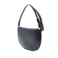 Small Leather Croissant Hobo Bag