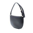 Small Leather Croissant Hobo Bag