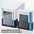 Don Algodon | Pack 6 Slips Lisos | Negros con Cintura a Colores | Transpirables