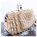 Sparkly Rhinestones Ring Clasp Evening Handbag