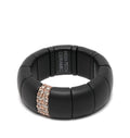 Roberto Demeglio 18kt Rose Gold Diamond Pavé Ring — Black