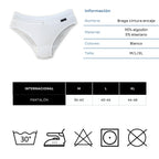 Don Algodon | Pack 6 Braguitas Algodón para Mujer | en 1 o 3 Colores: Negro, Beige y Blanco