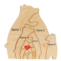 ArtZ® Wooden Bear Sculptures - 9 Bears