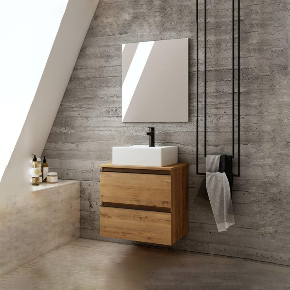 BATHME MADISON SQUARE Conjunto Completo Mueble de Baño Encimera Roble Ostippo