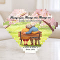 Puzzles de ladrillos personalizados en forma de corazón con nombres y años para parejas en el Día de San Valentín Cumpleaños Aniversario