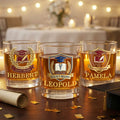 Personalizado Estilo Colegiado Médico Emblema 10 oz vaso de whisky con el nombre de beber a diario Regalo de graduación para los graduados de Arquitectura Médica