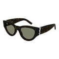 Saint Laurent Tortoiseshell Cat-Eye Sunglasses — Brown