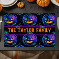 Mantel Individual Personalizado Halloween Calabaza Fantasma con Texto Set de 4 Decoración para Comedor de Cocina Fiesta de Halloween Regalo para la Familia
