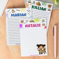 Bloc de notas personalizado para niños con 40/80 páginas y nombre Uso diario Vuelta al cole Cumpleaños Regalo para niños Estudiantes