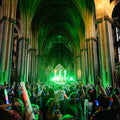 Sober Sunrise Silent Disco inside Manchester Cathedral