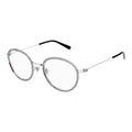 Gucci Round Metal Frame Eyeglasses — Silver