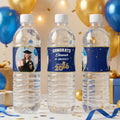 Foto personalizada Congrats Waterproof Graduation Water Bottle Labels Stickers with Name and Year Set of 20 Graduation Party Gift for Graduates