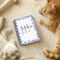 Cuaderno de espiral personalizado Toile De Jouy 1-7 Line Art Perros Gatos A5 con nombres Regalo de cumpleaños conmemorativo para los amantes de las mascotas