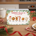 Caja personalizada para galletas con 1 o 8 nombres y texto para uso diario Regalo de Navidad para niños y familia