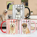 Acuarela personalizada raya Pet Foto 11 oz 15 oz Taza de Cerámica con Nombre Cumpleaños Pet Party Regalo para los amantes de los dueños de mascotas