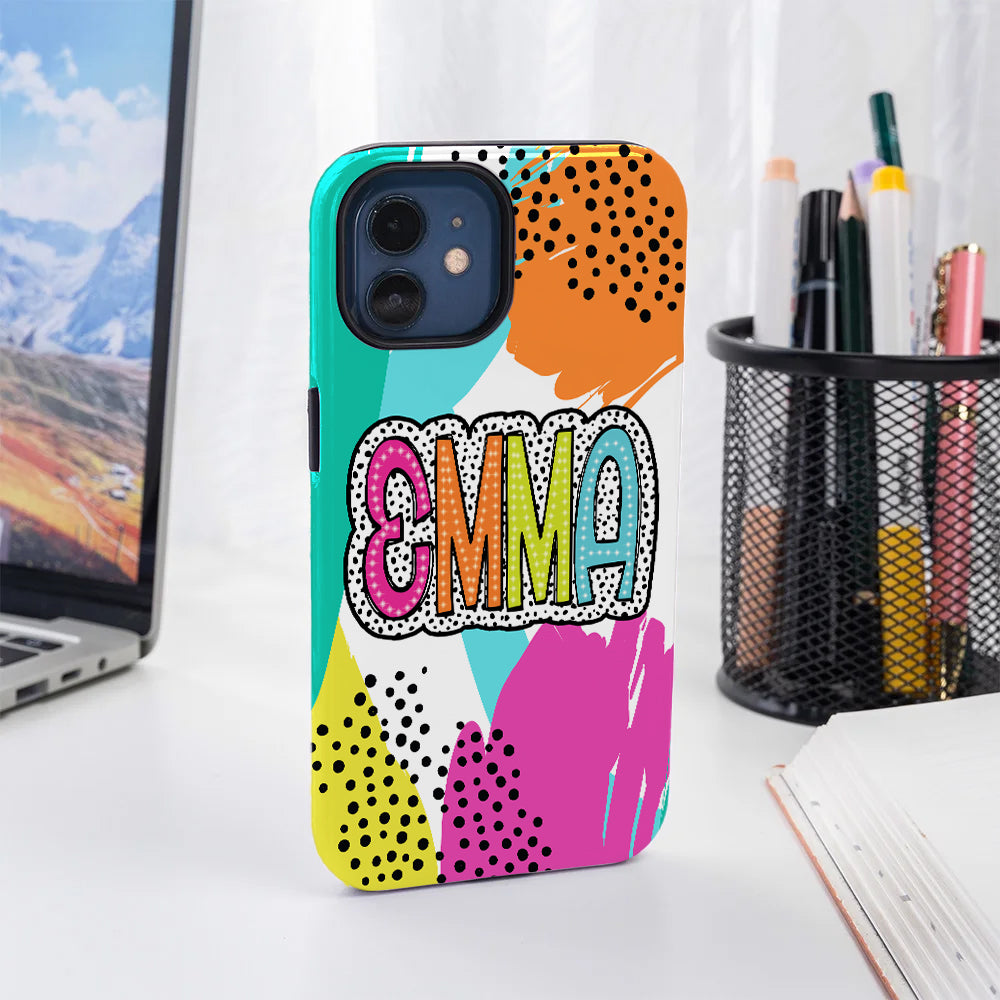 Funda personalizada con nombre de dálmata para iPhone o Samsung Regalo de cumpleaños Día de la Madre para mujer