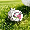 Marcador de Bolas de Golf Personalizado Clip Magnético para Sombrero con Nombre Cumpleaños Día de Juego Regalo para Jugador de Golf