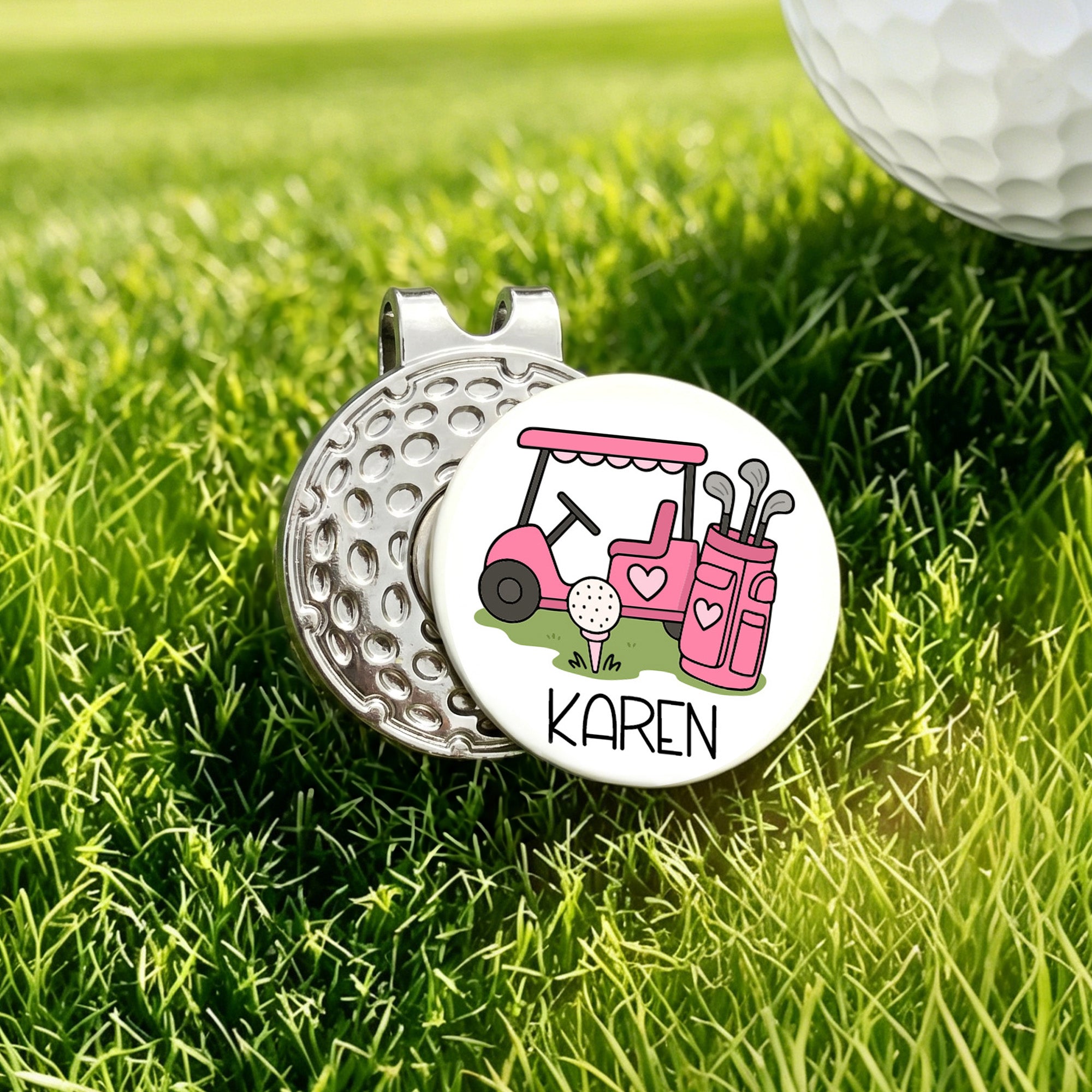 Marcador de Bolas de Golf Personalizado Clip Magnético para Sombrero con Nombre Cumpleaños Día de Juego Regalo para Jugador de Golf