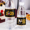 Gorra de Graduación Personalizada Clase de 2025 Foto Glitter Etiqueta para Botella de Agua con Nombre y Escuela Graduación Fiesta Decoración Regalo para Graduados