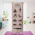 Personalizada Mandala Patrón de Poses de Yoga Absorbente Microfibra Toalla de Yoga con Nombre Accesorios Deportivos Fiesta de Cumpleaños Regalo para Amantes del Yoga Mujeres
