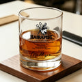 Peluquero Personalizado Texto Divertido 10 oz Rock Whiskey Glass con Nombre Uso Diario Regalo de Cumpleaños para Peluquero