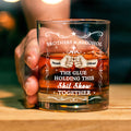 Personalizado Fist Touch Hermanos y Alcohol 10 oz Old Fashioned Whisky Glass con nombres Housewarming Larga Distancia Regalo para Amigo Licor Lover