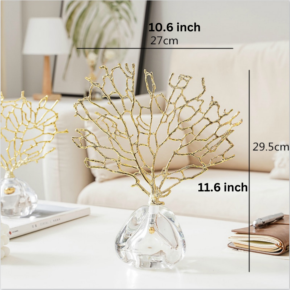 ArtZ® Nordic Coral Sculpture - 10.6 inch by 11.6 inch (27x29.5cm)