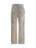 Diesel Dual-Layer Fastening-Free Jeans — Gray