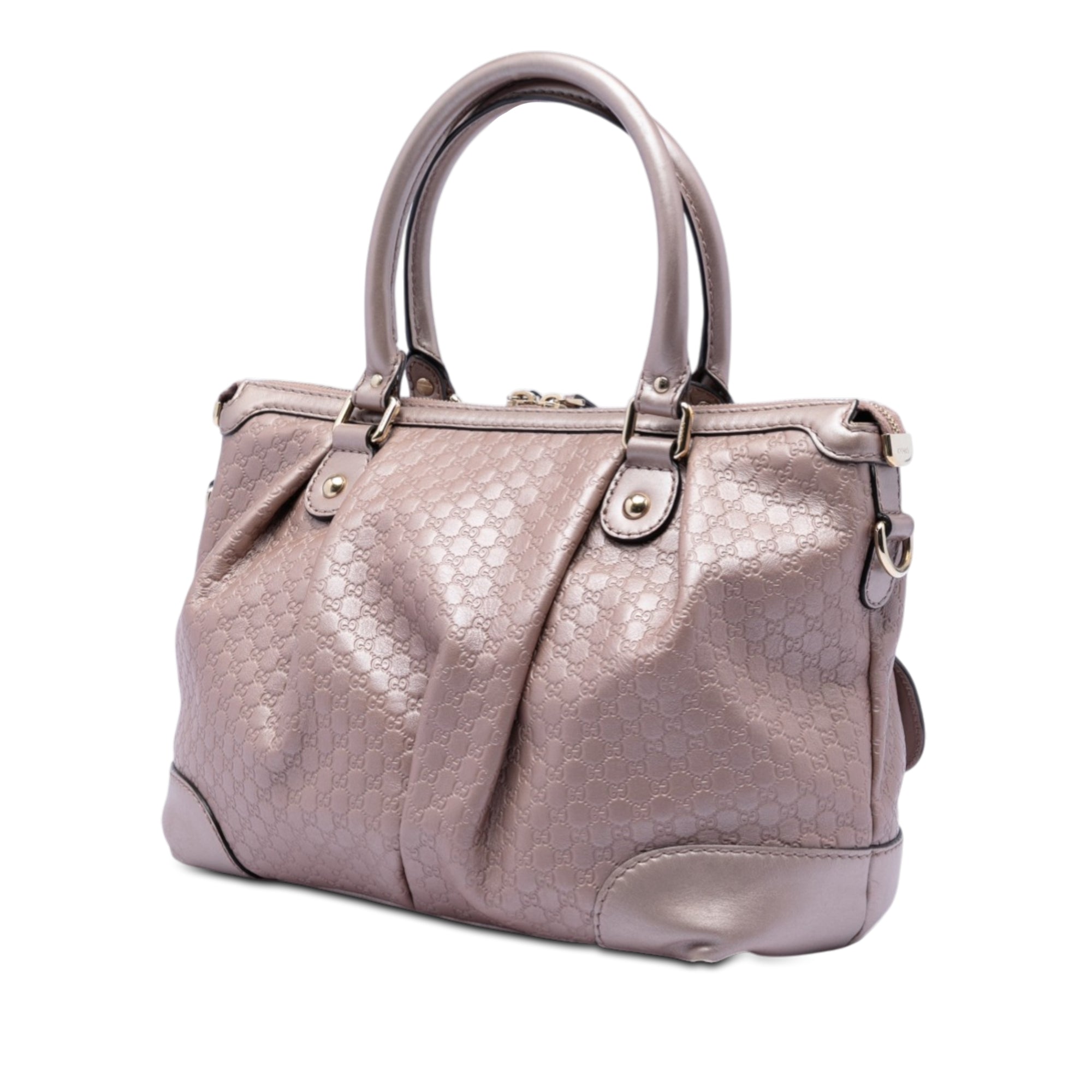 Metallic Microguccissima Sukey Satchel