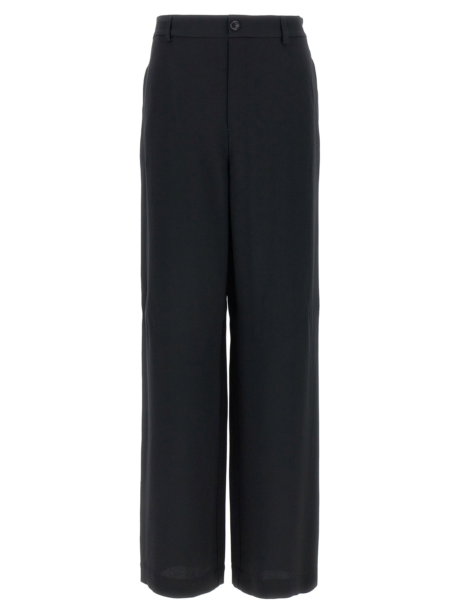 Moschino Acetate Blend Trousers — Black