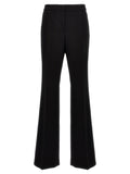 Moschino Wool Blend Crepe Trousers — Black