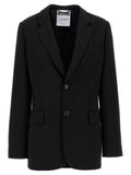 Moschino Single-Breasted Blazer — Black