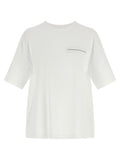 Peserico Metal Logo Trompe l'Oeil T-shirt — White