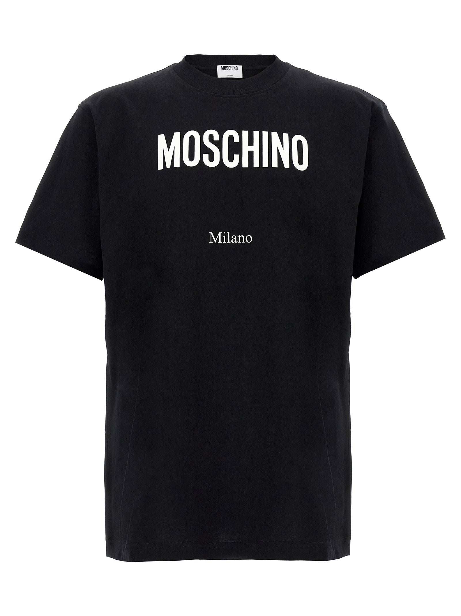 Moschino Logo-Printed T-Shirt — Black