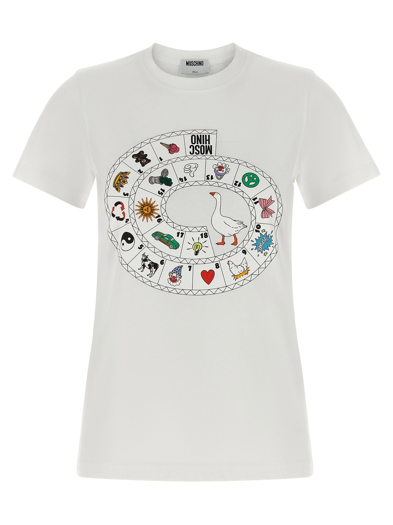 Moschino Gioco dell'Oca Print T-Shirt — White