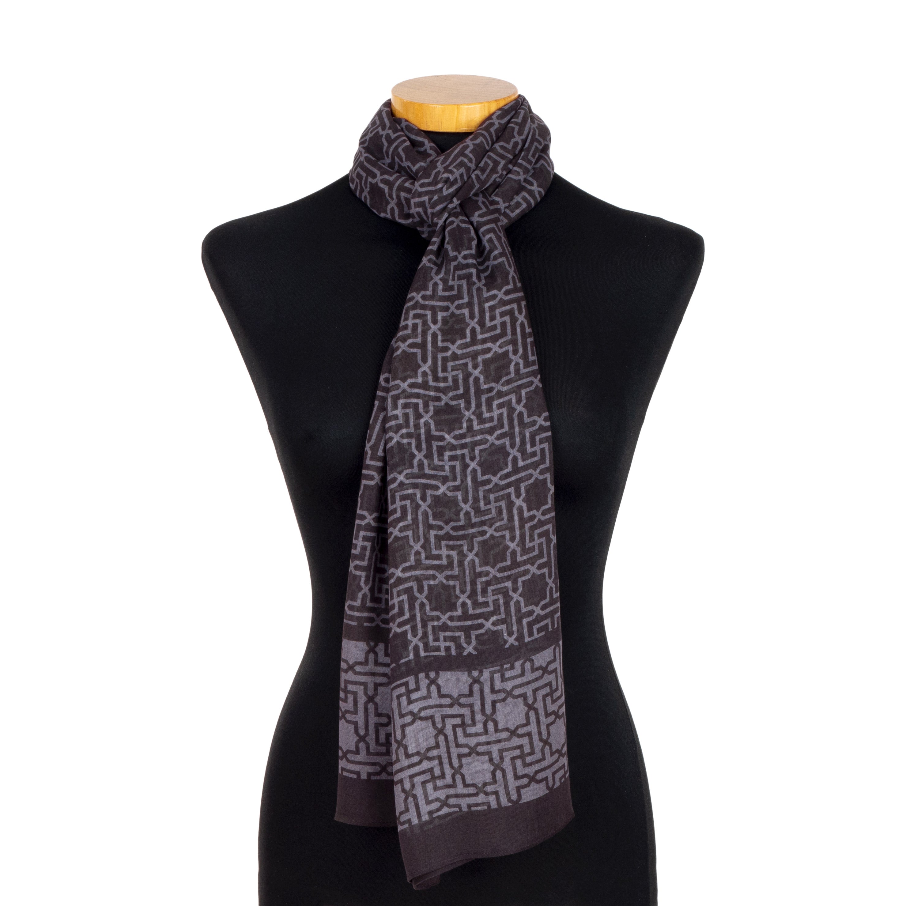 Black and Gray Scarf Rawda v1