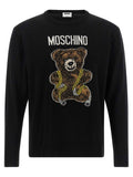 Moschino Teddy Bear Intarsia Sweater — Black