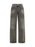 Ermanno Scervino Baggy Cotton Jeans — Gray