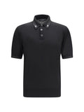 Dolce & Gabbana 100% Silk Polo — Black