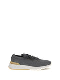Brunello Cucinelli Cotton Knit Sneakers — Gray