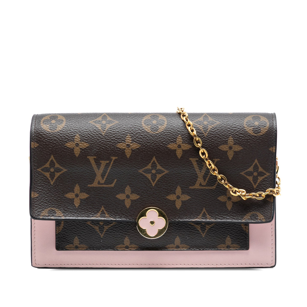 Monogram Flore Wallet On Chain