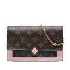 Monogram Flore Wallet On Chain